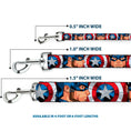 Load image into Gallery viewer, Dog Leash - Captain America Face Turns/Shield CLOSE-UP
