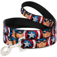 Load image into Gallery viewer, Dog Leash - Captain America Face Turns/Shield CLOSE-UP
