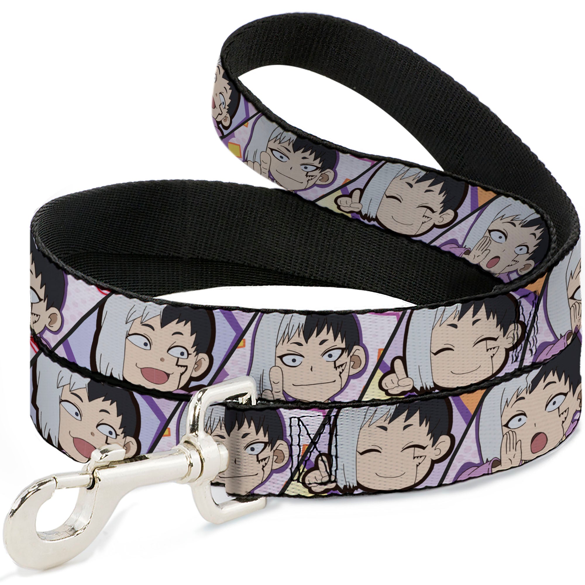 Dog Leash - Dr. Stone Chibi Gen Asagiri Expression Blocks