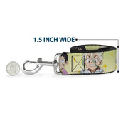 Dog Leash - Dr. Stone Chibi Senku and Gen Faces Stars Yellows