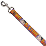 Dog Leash - DR. STONE Title Logo and Gen Asagiri Face Purples