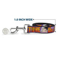 Load image into Gallery viewer, Dog Leash - DR. STONE Title Logo and Gen Asagiri Face Purples
