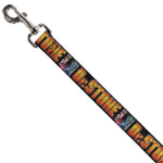 Dog Leash - DR. STONE Title Logo and Ibarra Suika Split Pose Black