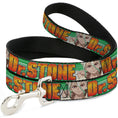 Load image into Gallery viewer, Dog Leash - DR. STONE Title Logo and Suika Face Close-Up Greens
