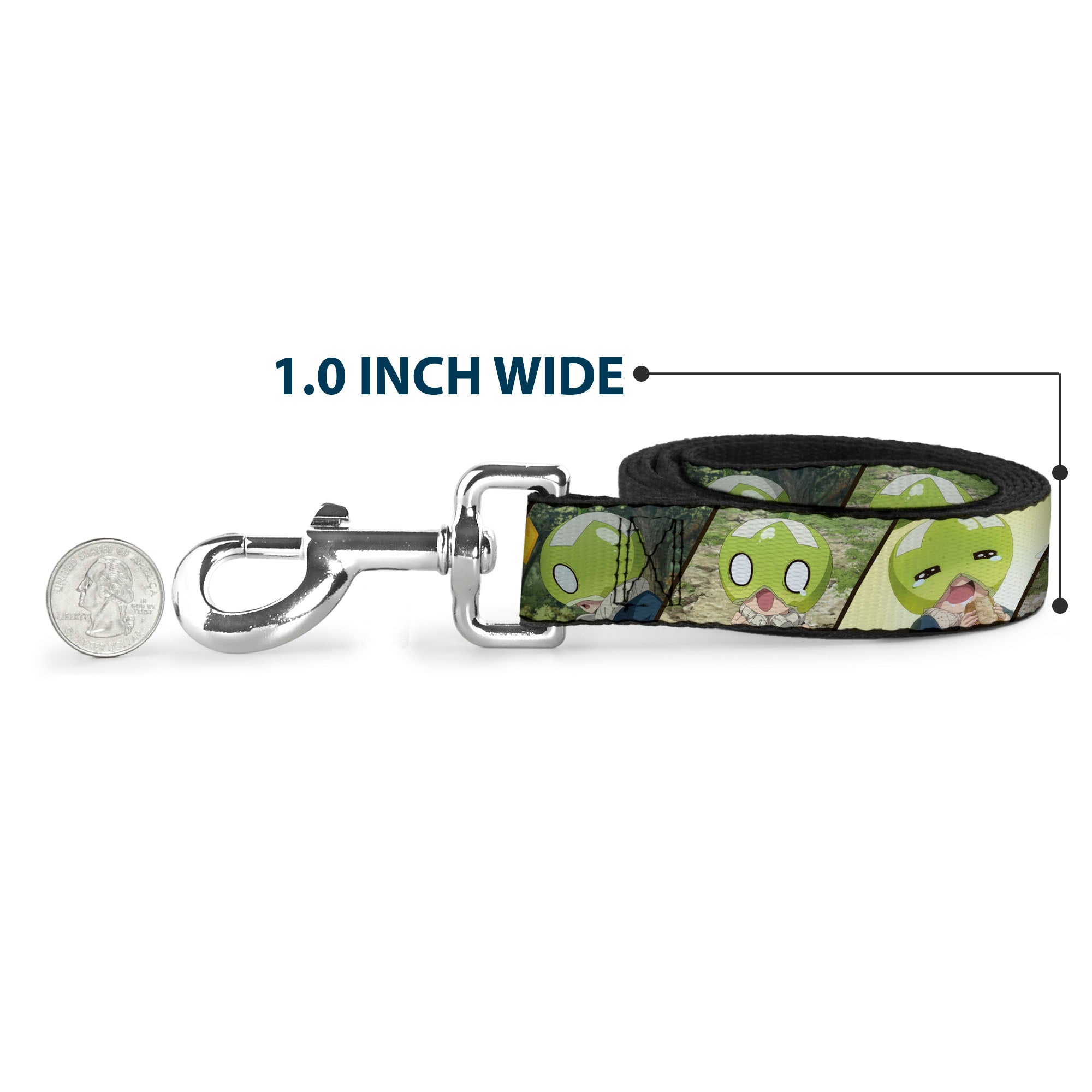 Dog Leash - DR. STONE Title Logo and Suika Pose Blocks