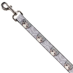 Dog Leash - Fruits Basket Chibi Yuki Soma Face and Kimono Rat Icon Gray/White