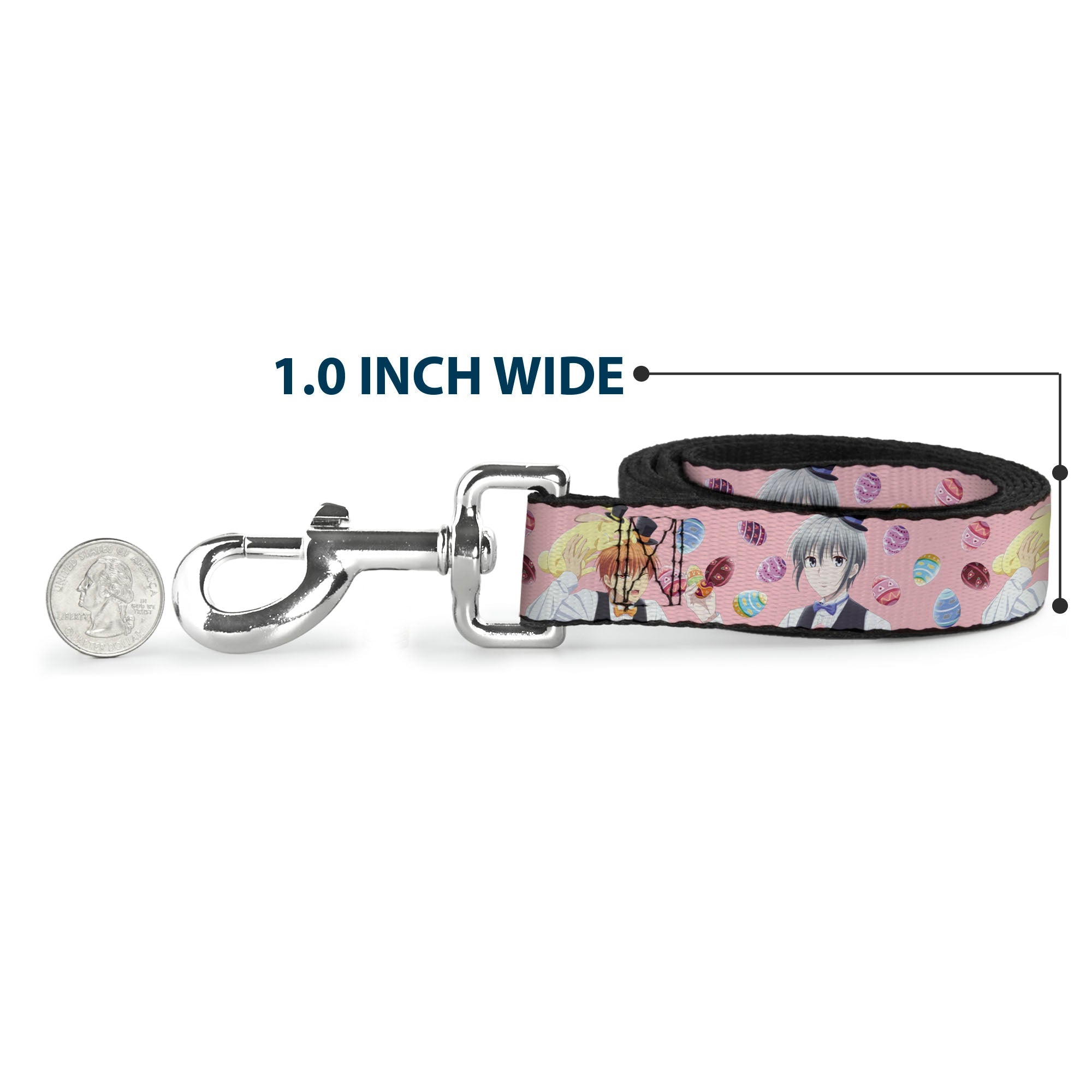 Dog Leash - Fruits Basket Kyo and Yuki Easter Themed Animage Poster Pose Pink