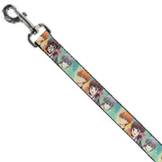 Dog Leash - Fruits Basket Kyo Tohru Yuki Group Pose Greens/Blues