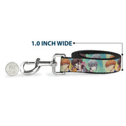 Dog Leash - Fruits Basket Kyo Tohru Yuki Group Pose Greens/Blues