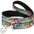 Load image into Gallery viewer, Dog Leash - Fruits Basket Kyo Tohru Yuki Group Pose Greens/Blues
