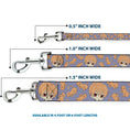 Load image into Gallery viewer, Dog Leash - Fruits Basket Chibi Kyo Soma and Cat Scattered Blue/Orange
