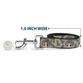 Load image into Gallery viewer, Dog Leash - Fruits Basket Chibi Shigure Soma and Dog Scattered Olive/Gray
