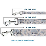 Dog Leash - Fruits Basket Chibi Yuki Soma and Rat Scattered Beige/Gray