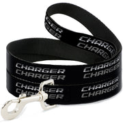 Dog Leash - CHARGER Double Repeat Black/Gray