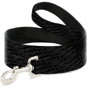 Dog Leash - CHARGER Script Emblem Repeat Black/Grays