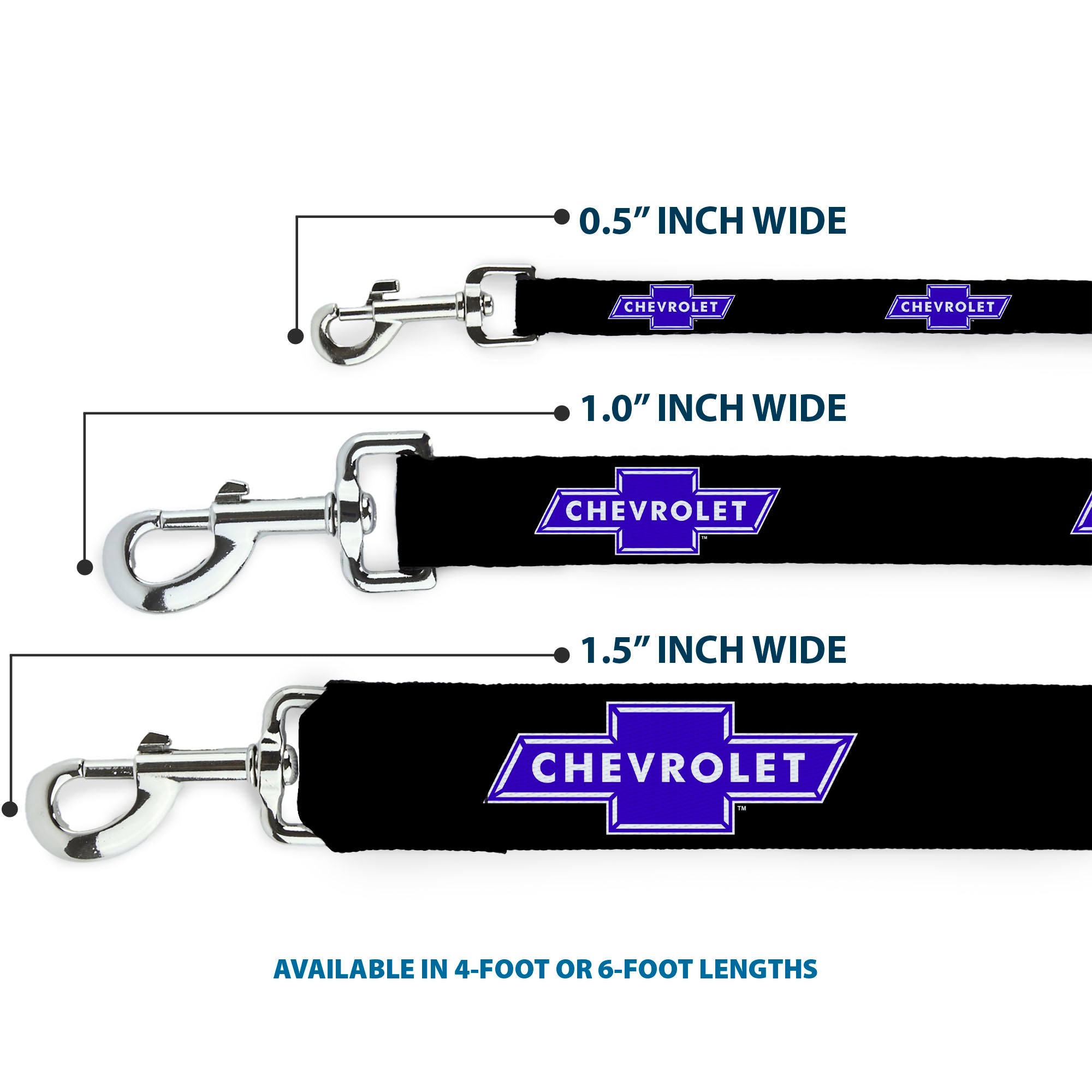 Dog Leash - Chevy Bowtie Logo REPEAT