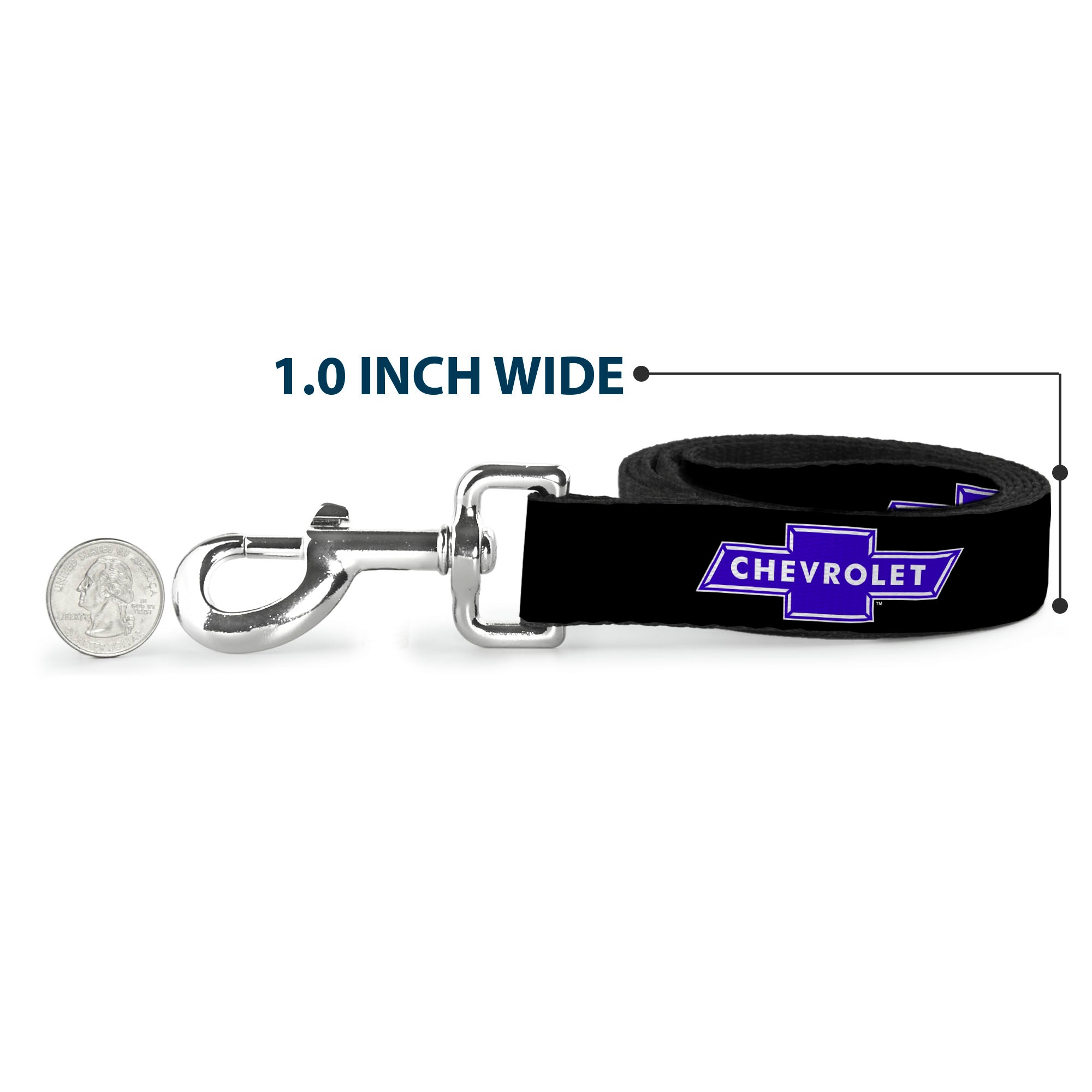 Dog Leash - Chevy Bowtie Logo REPEAT