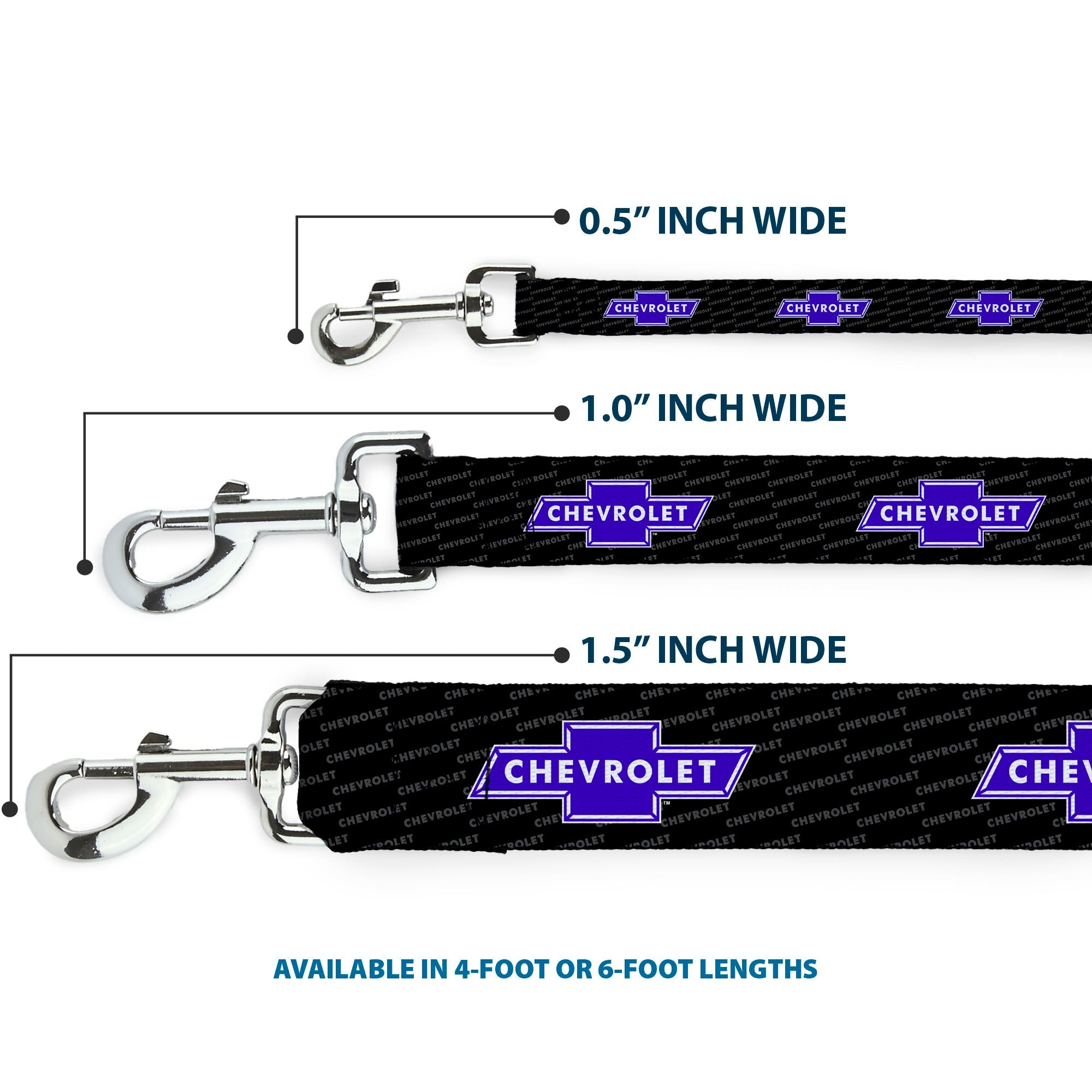 Dog Leash - Chevy Bowtie REPEAT w/Text