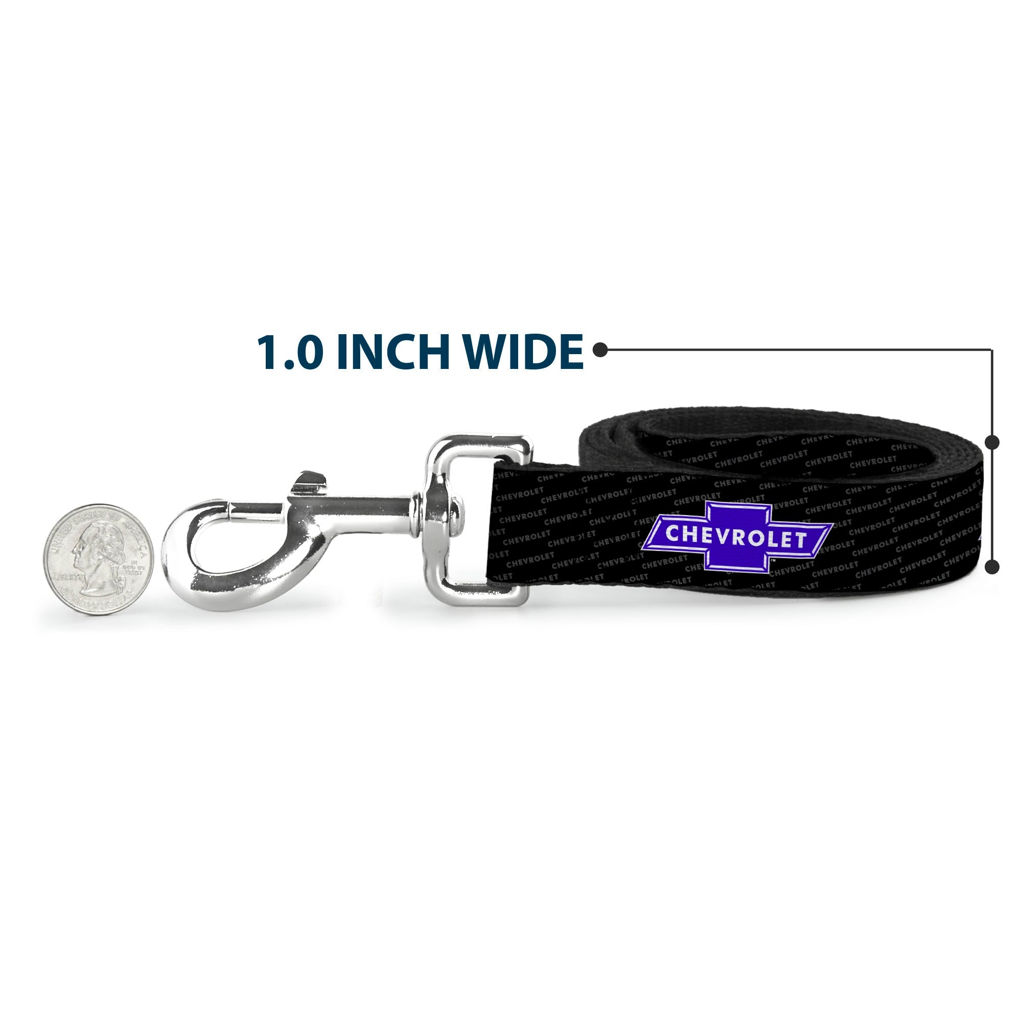 Dog Leash - Chevy Bowtie REPEAT w/Text