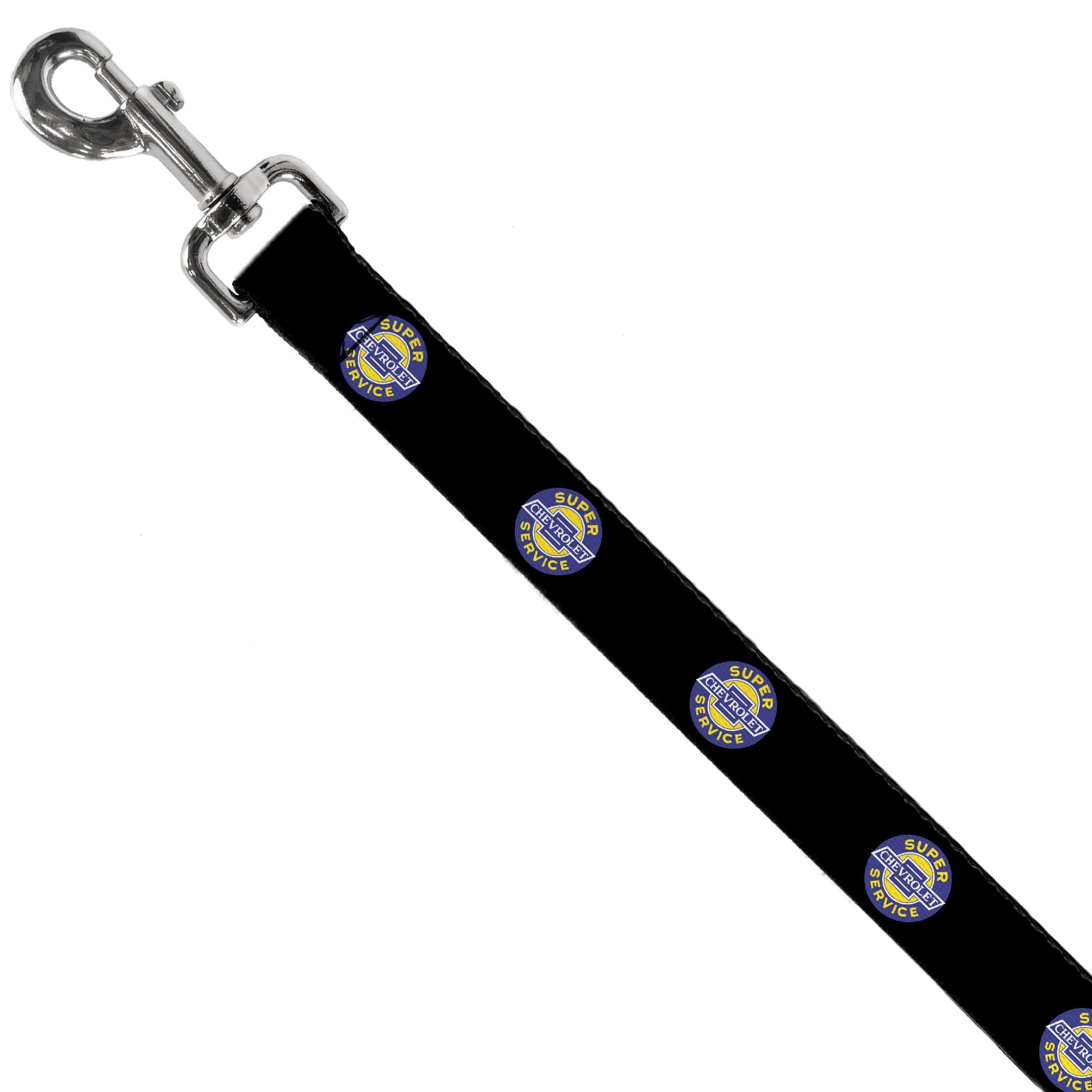 Dog Leash - CHEVROLET SUPER SERVICE Logo Black/Blue/Yellow/White