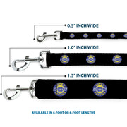 Dog Leash - CHEVROLET SUPER SERVICE Logo Black/Blue/Yellow/White