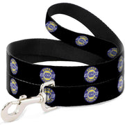 Dog Leash - CHEVROLET SUPER SERVICE Logo Black/Blue/Yellow/White