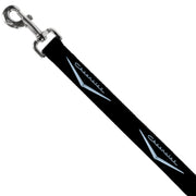 Dog Leash - 1955-57 CHEVROLET V Emblem Black/Silver
