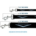 Load image into Gallery viewer, Dog Leash - 1955-57 CHEVROLET V Emblem Black/Silver
