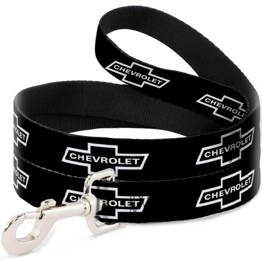Dog Leash - 1965 CHEVROLET Bowtie Black/White