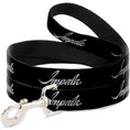 Load image into Gallery viewer, Dog Leash - IMPALA Script Emblem Black/Silver
