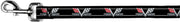 Dog Leash - 1967 Impala 396 TURBO-JET V Emblem/Stripe Black/Silver/Red/White