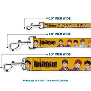 Dog Leash - HAIKYU Player Characters and Title Logo Yellow