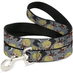 Dog Leash - Hell's Paradise Chibi Aza Chobei Axe Poses Scattered Gray