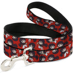 Dog Leash - Hell's Paradise Chibi Aza Toma Sword Poses Scattered Red