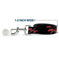 Load image into Gallery viewer, Dog Leash - Dodge Challenger R/T Emblem Repeat Black/Blue/White/Red
