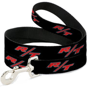 Dog Leash - Dodge Challenger R/T Emblem Repeat Black/Blue/White/Red