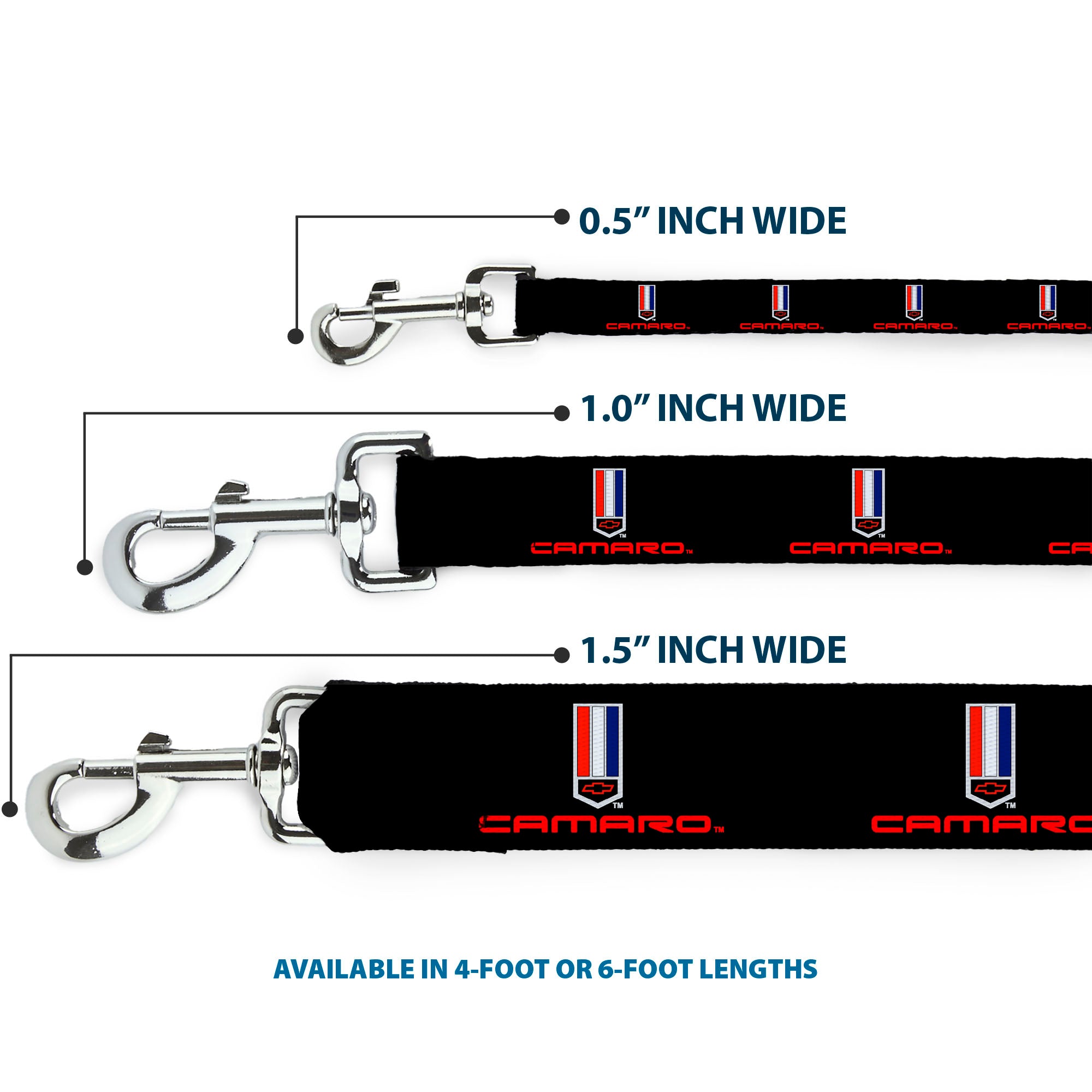 Dog Leash - CAMARO Badge Logo REPEAT