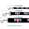 Load image into Gallery viewer, Dog Leash - CAMARO Six Badge Black/Silver/Red/White/Blue

