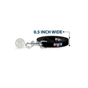 Dog Leash - CAMARO Six Badge Black/Silver/Red/White/Blue