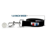 Dog Leash - CAMARO Six Badge Black/Silver/Red/White/Blue