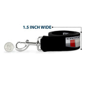 Dog Leash - CAMARO Six Badge Black/Silver/Red/White/Blue