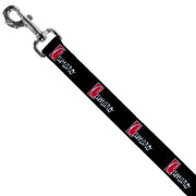 Dog Leash - 1972 CAMARO Script Emblem Black/Silver/Reds