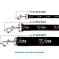 Load image into Gallery viewer, Dog Leash - 1969 Camaro Z/28 Emblem Black/Silvers/Red
