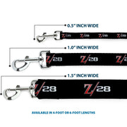 Dog Leash - 1969 Camaro Z/28 Emblem Black/Silvers/Red