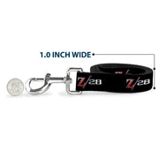 Dog Leash - 1969 Camaro Z/28 Emblem Black/Silvers/Red