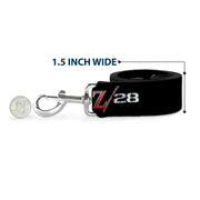 Dog Leash - 1969 Camaro Z/28 Emblem Black/Silvers/Red
