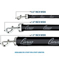 Load image into Gallery viewer, Dog Leash - 1969 CAMARO BY CHEVROLET Emblem/Stripe Black/Gray/Silver
