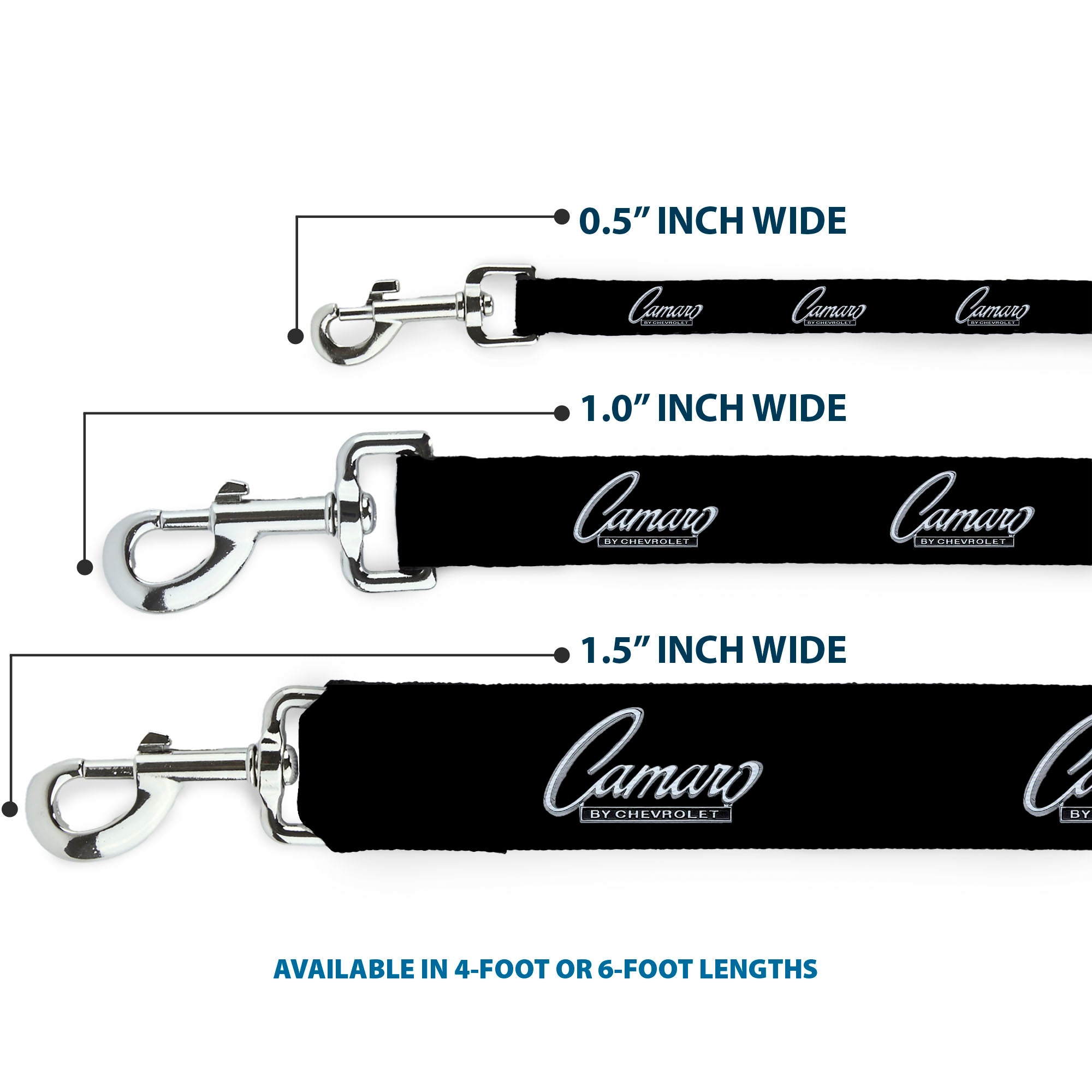 Dog Leash - 1969 CAMARO BY CHEVROLET Emblem Black/Silver
