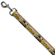 Dog Leash - MY HERO ACADEMIA Character Trio Pose and Title Logo Tan
