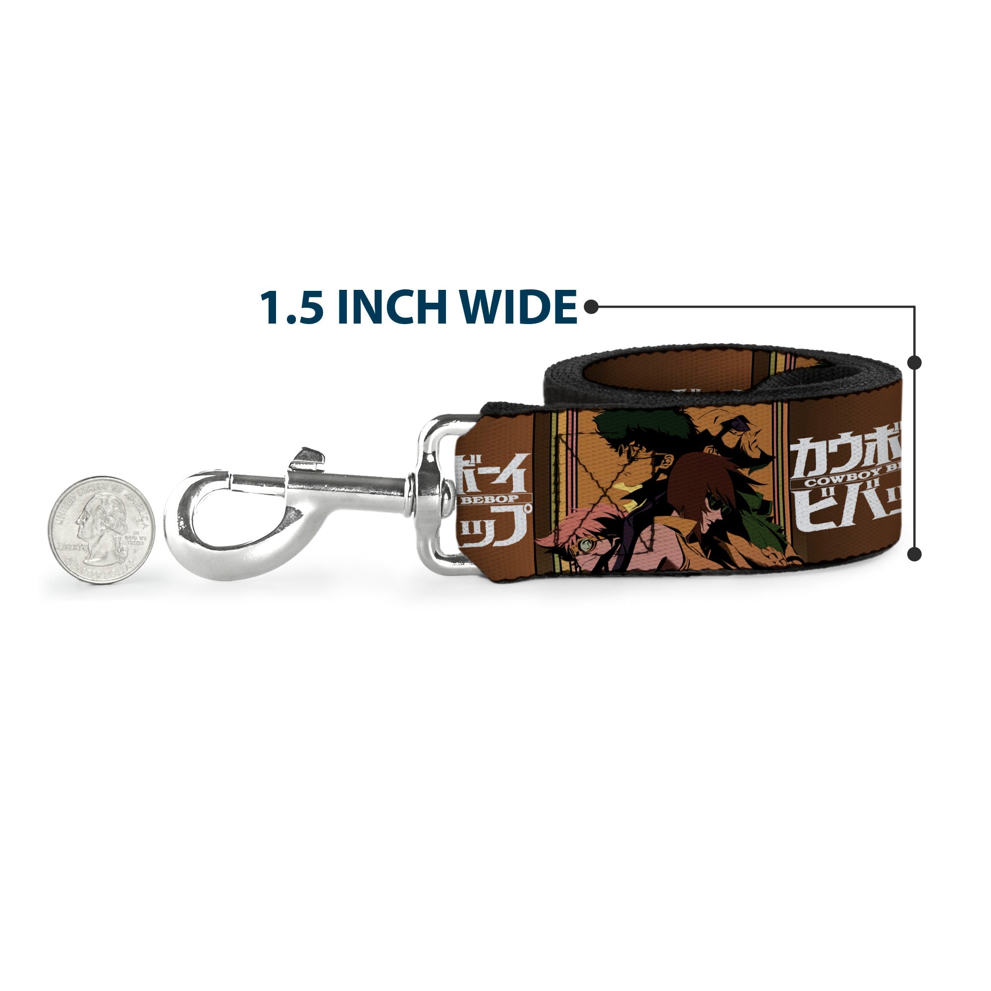 Dog Leash - COWBOY BEBOP Crew Group Pose and Title Logo Blocks